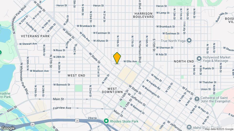 1822 W Washington St Map and Location Details