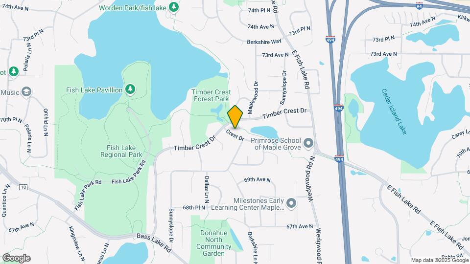 7022 Crest Dr Map and Location Details