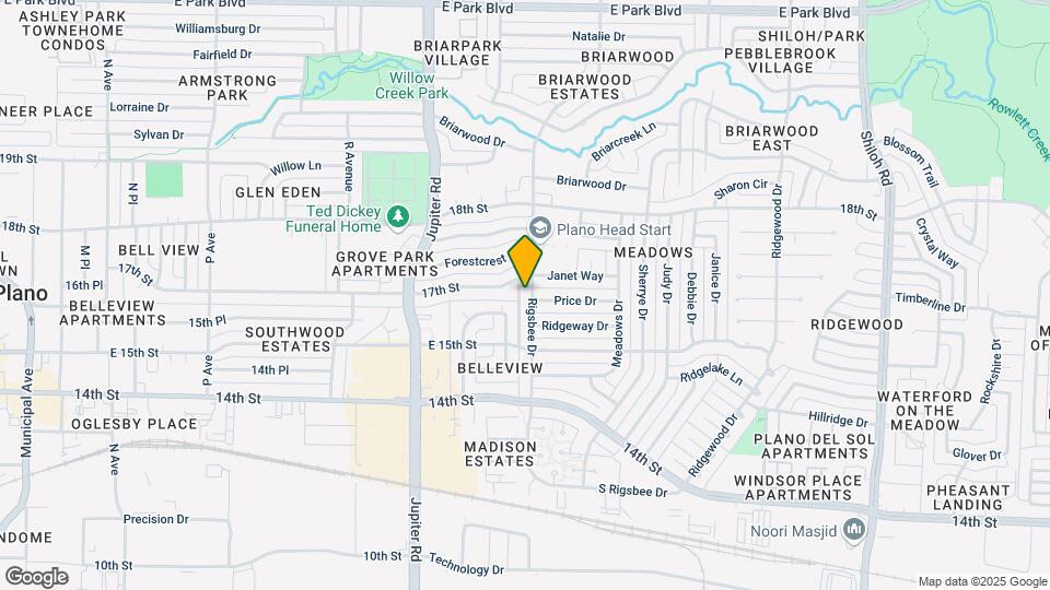 1539 Rigsbee Dr Map and Location Details