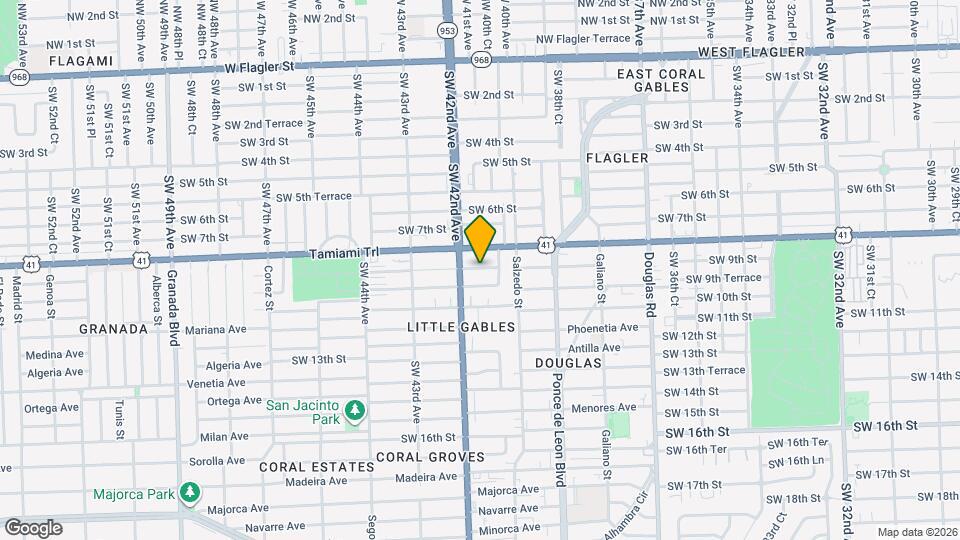 4176 SW 9th St Mapa y Detalles de la Ubicación