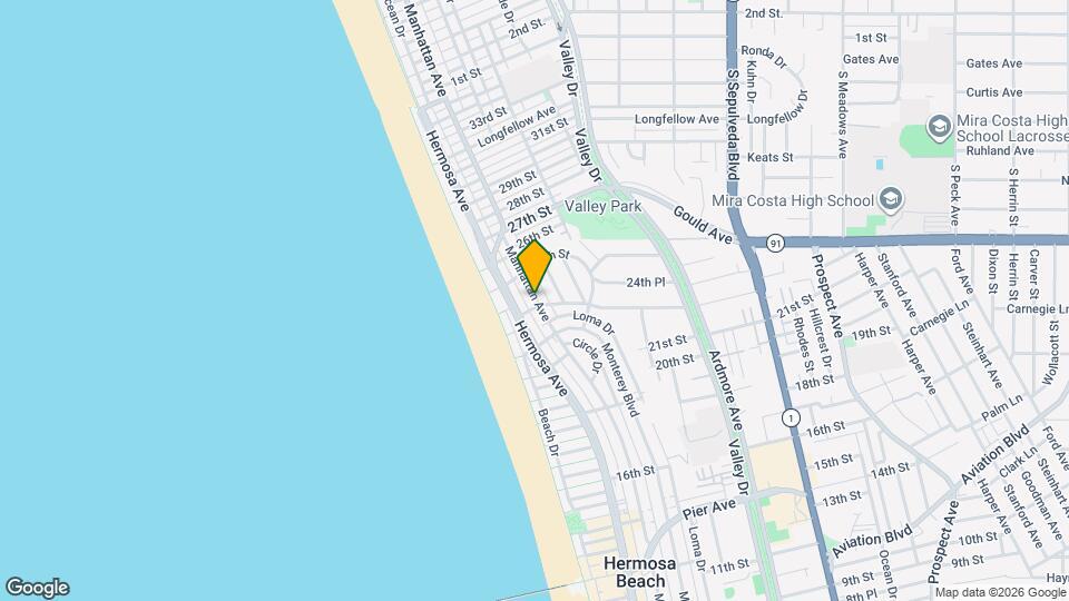 2409 Manhattan Ave, Unit Upper Mapa y Detalles de la Ubicación