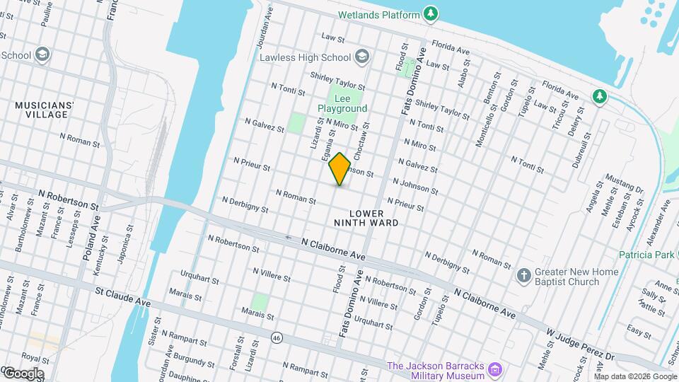 1839 Andry St Map and Location Details