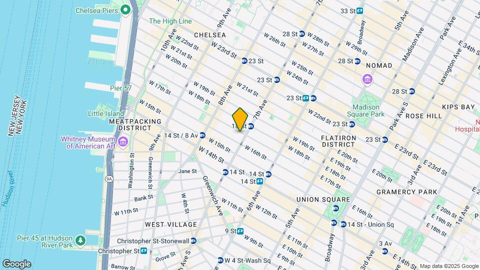 204 W 17th St Map and Location Details