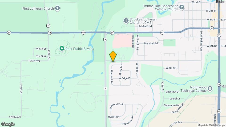 1255 W 9th St Map and Location Details