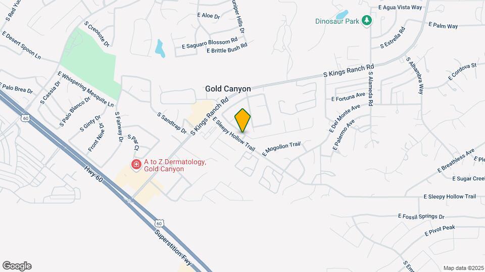 6442 S Foothills Dr Map and Location Details