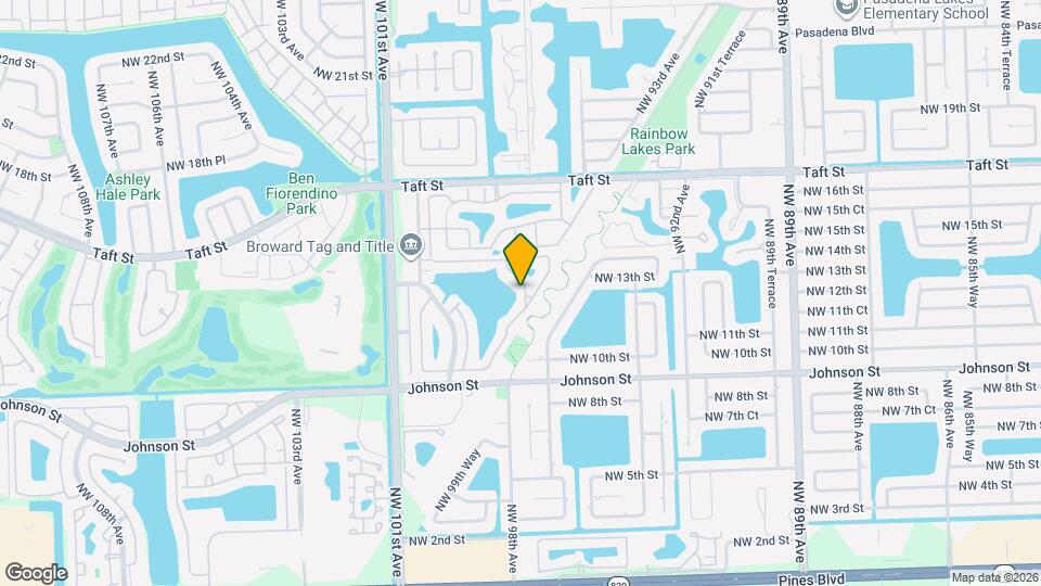 1360 NW 97th Terrace Map and Location Details