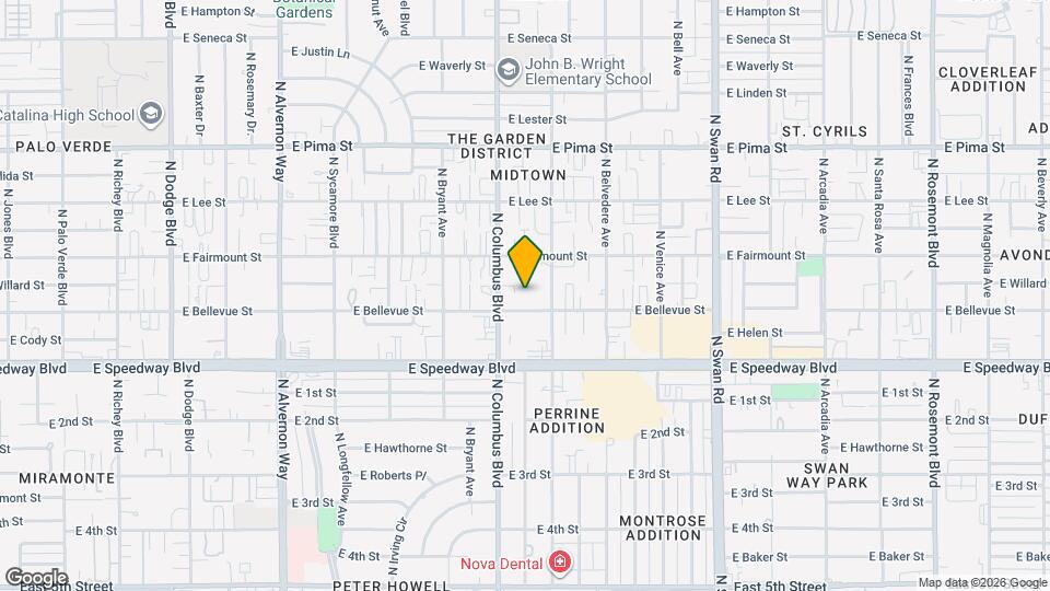 4327 E Bellevue St Map and Location Details