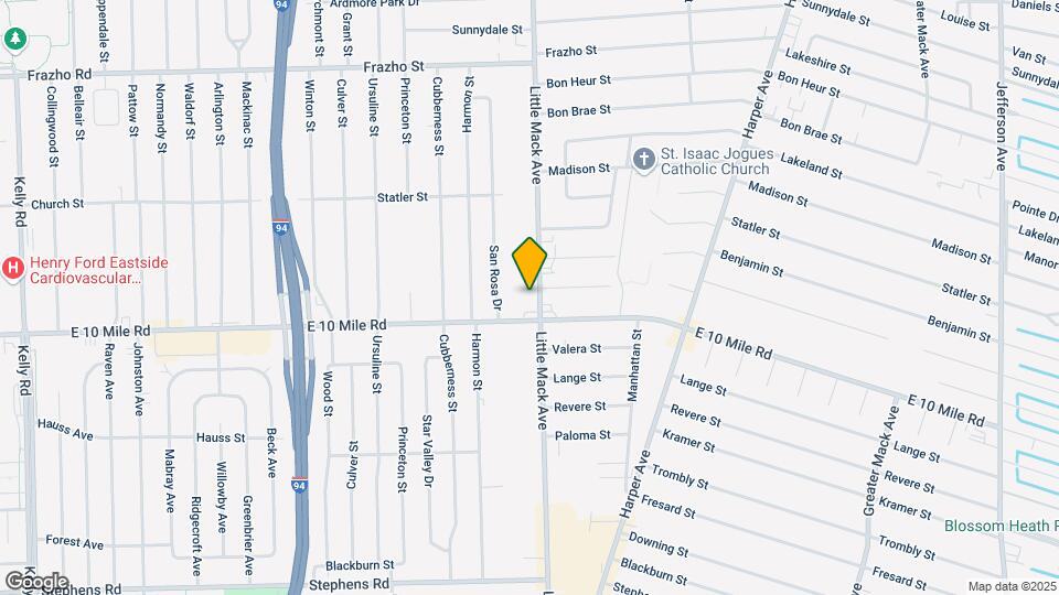 25119 Little Mack Ave Mapa y Detalles de la Ubicación
