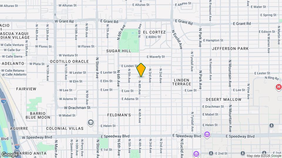 1718 N 4th Ave Map and Location Details