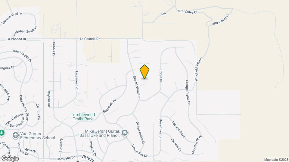 4450 Desert Vista Ct Map and Location Details