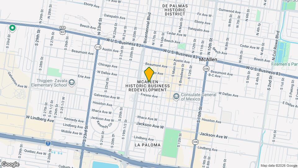 415 S 17th St Map and Location Details