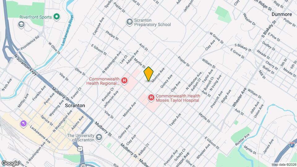 815 Monroe Ave Map and Location Details