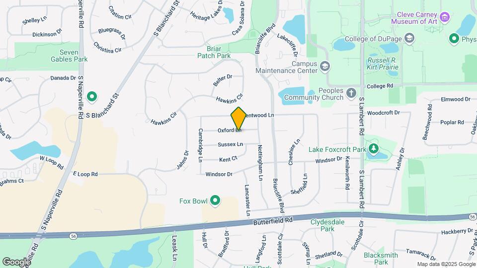 1302 Oxford Ln Map and Location Details