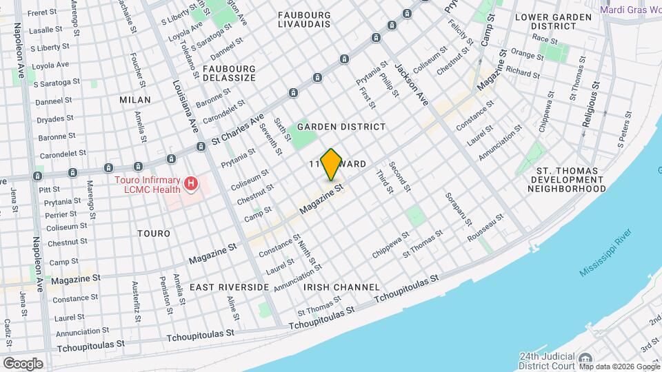 2833 Magazine St Map and Location Details