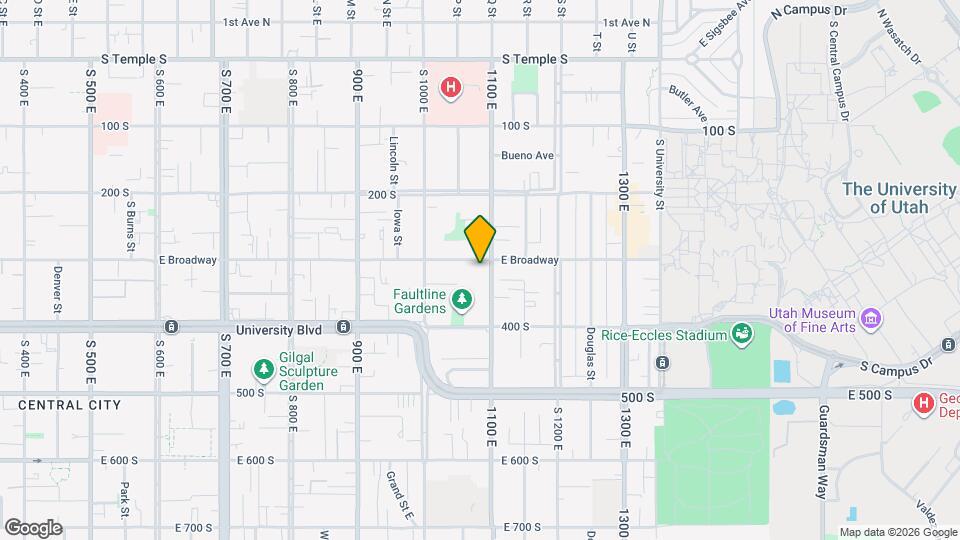 1070 E 300 S, Unit Unit 2 Map and Location Details