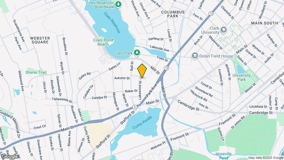 62 Lakewood St Map and Location Details