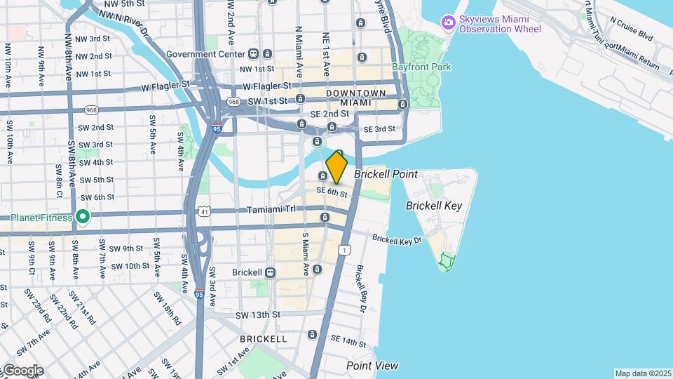 55 SE 6th St, Unit 1607 Mapa y Detalles de la Ubicación