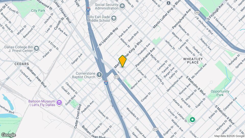 2317 Peabody Ave Map and Location Details