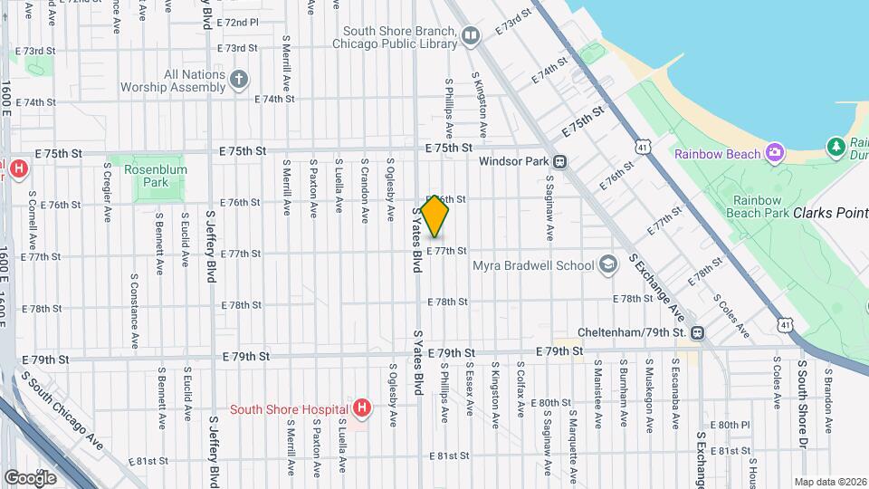 7648 S Phillips Ave Map and Location Details