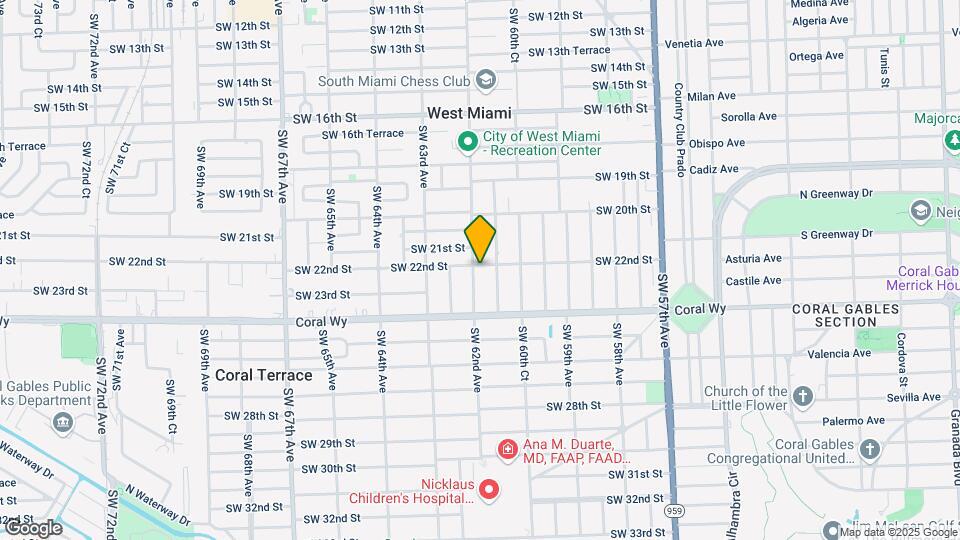 6134 SW 22nd St Map and Location Details