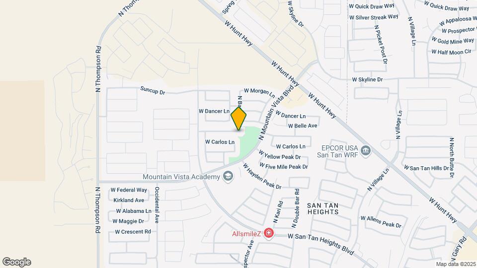 3611 W Santa Cruz Ave Map and Location Details