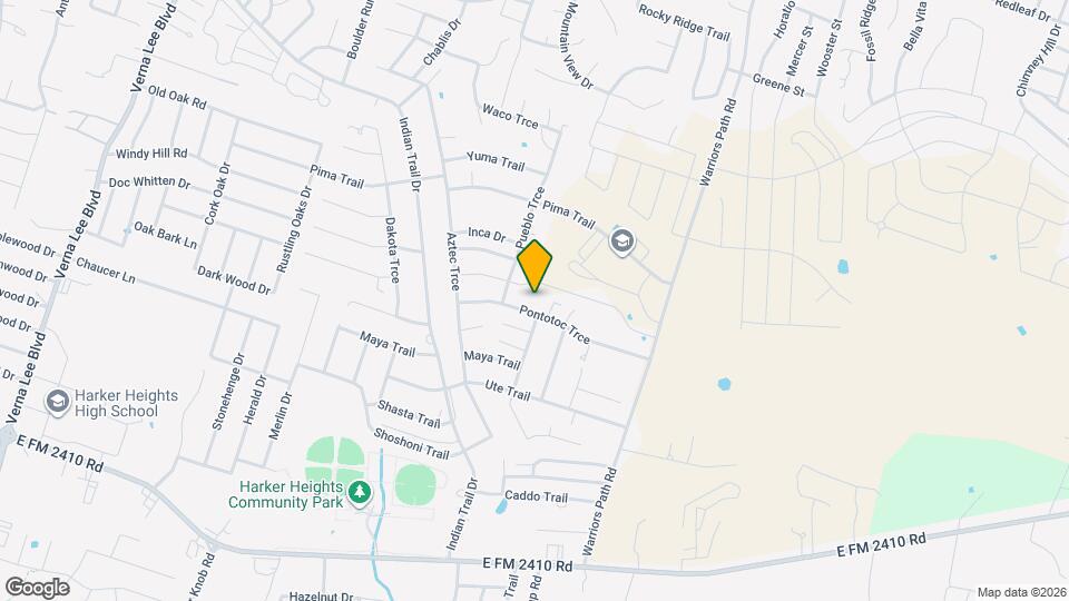 1621 Pontotoc Trce Map and Location Details