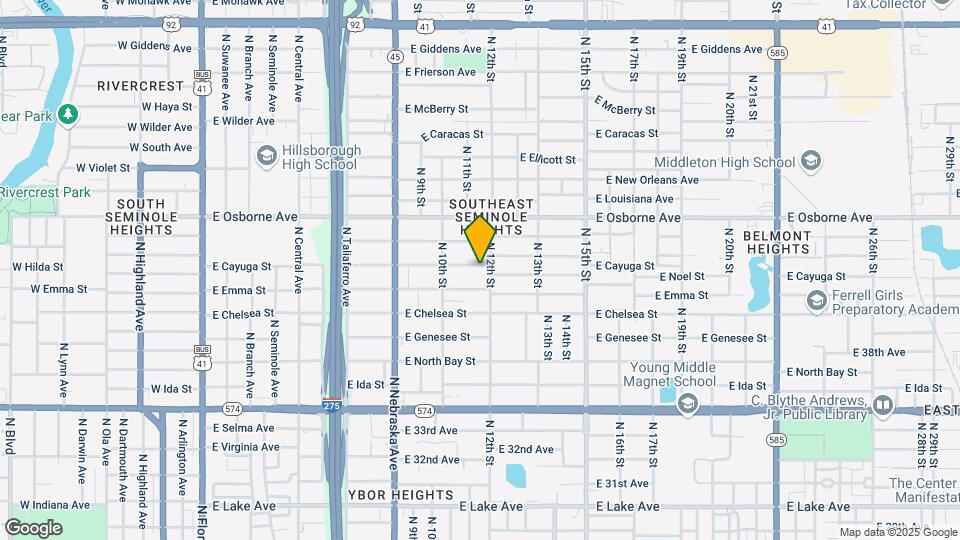 1021 E Cayuga St Map and Location Details