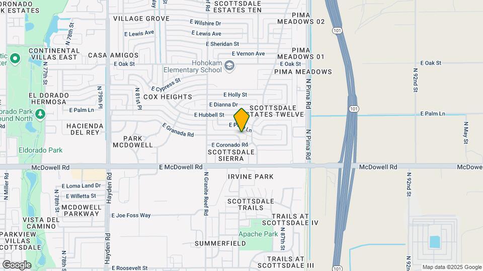 8622 E Granada Rd Map and Location Details