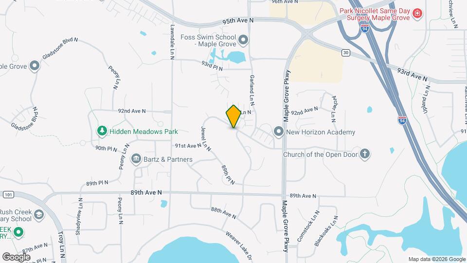 9049 Garland Ln N Mapa y Detalles de la Ubicación