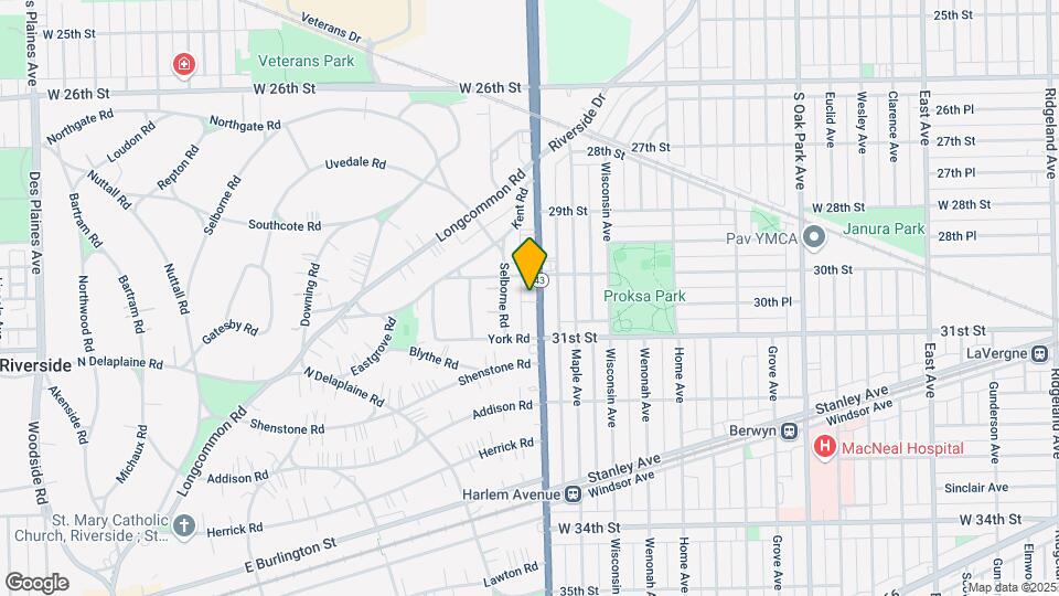 3014 S Harlem Ave, Unit Second Floor Unit Map and Location Details
