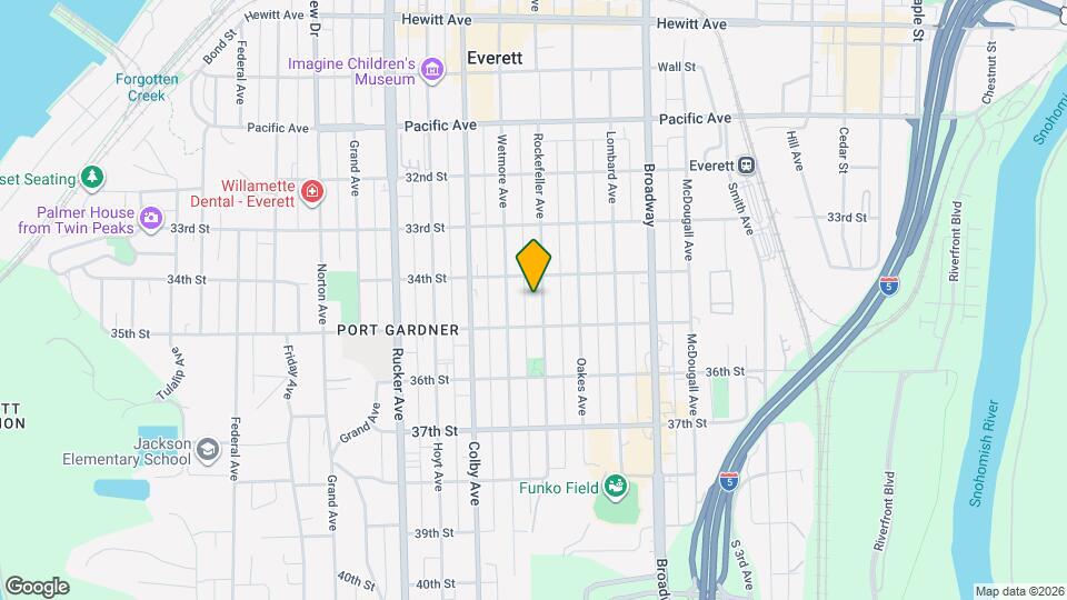 3416 Rockefeller Ave Map and Location Details