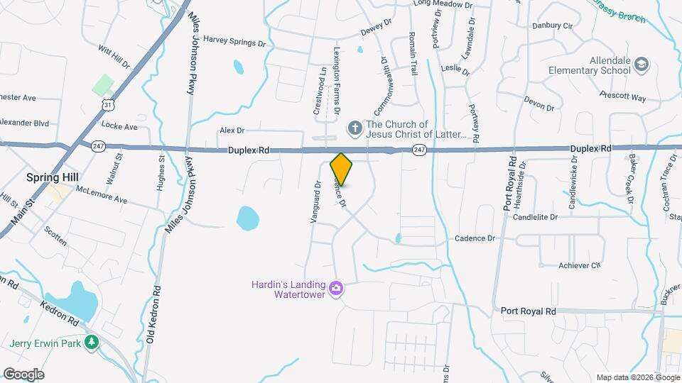 4013 Cadence Dr Map and Location Details