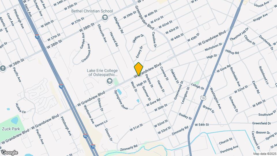 1831 W Grandview Blvd Map and Location Details