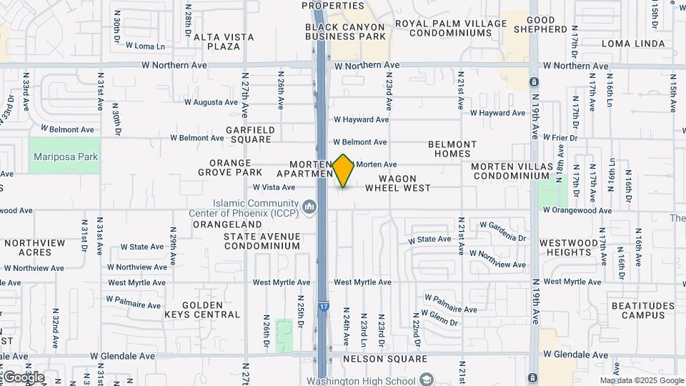2419 W Vista Ave Map and Location Details