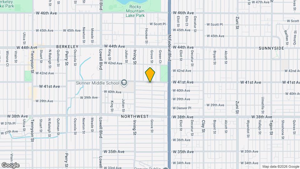 3110 W 41st Ave Map and Location Details