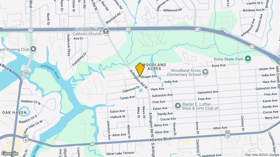 431 Arlington Rd N Map and Location Details