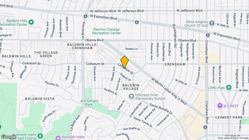 4646 Coliseum St Map and Location Details