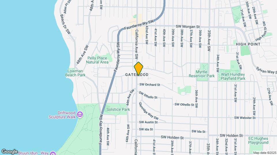 7106 California Ave SW Map and Location Details