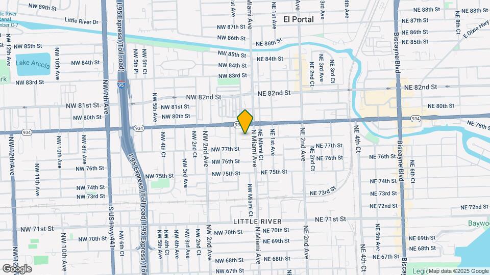 25 NW 78th St Map and Location Details