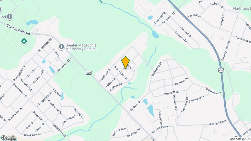 305 Hillside Dr Map and Location Details