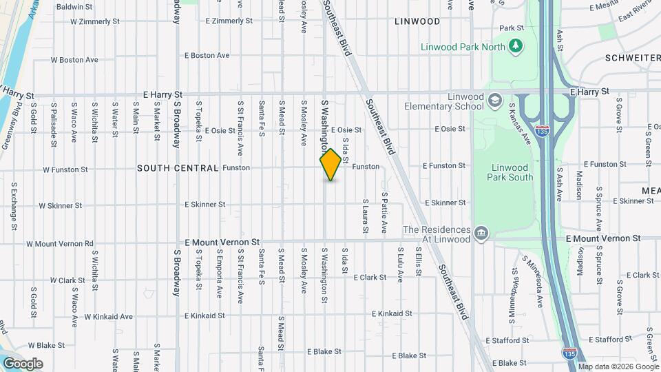 1832 S Washington Ave Map and Location Details