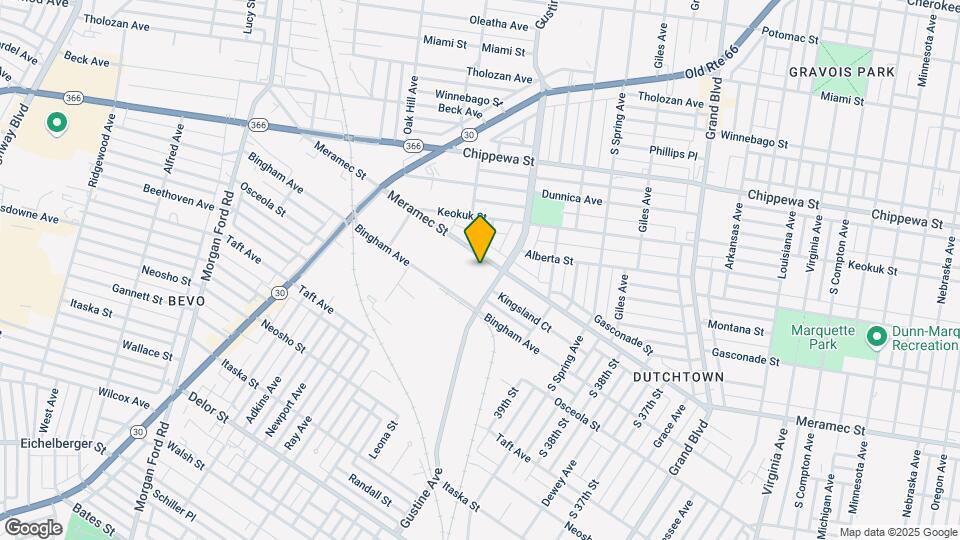 3980 Meramec St Map and Location Details