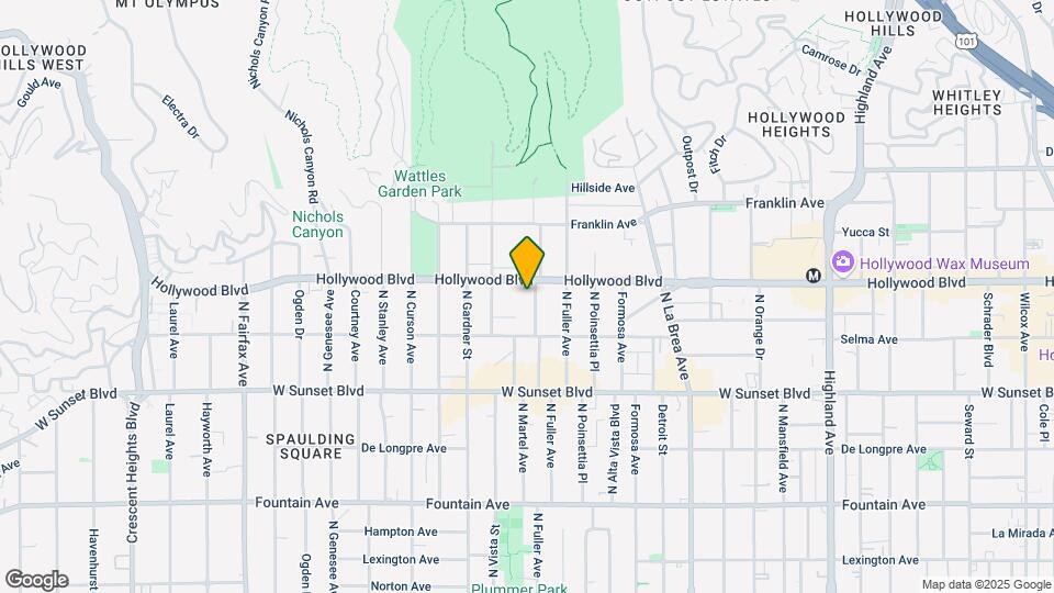 1643 N Martel Ave Map and Location Details