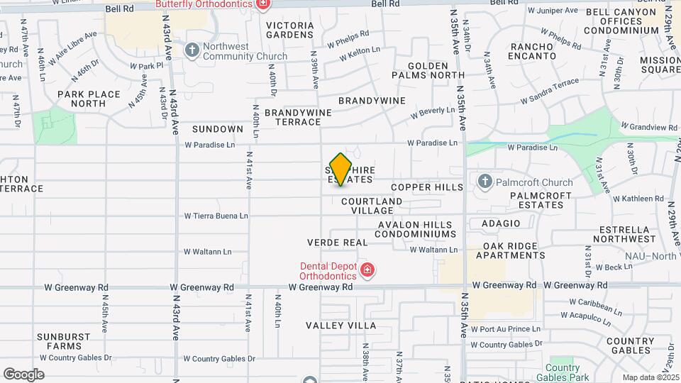 3814 W Marconi Ave Map and Location Details