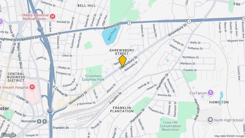 271 Shrewsbury St, Unit 1 Map and Location Details