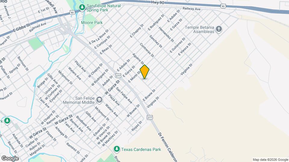 201 E Gutierrez St Map and Location Details