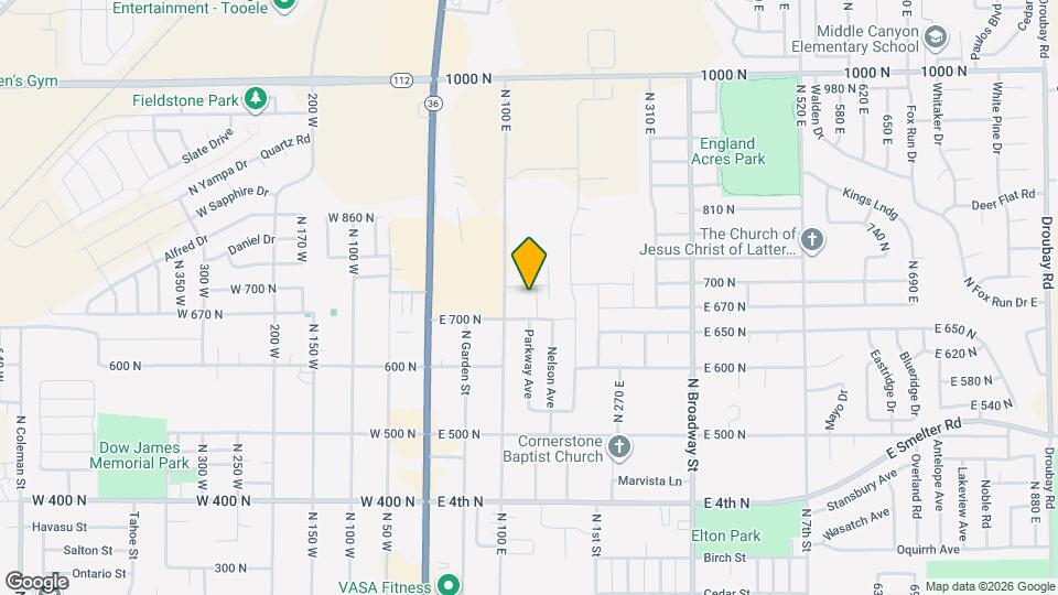 725 N 150 E Map and Location Details