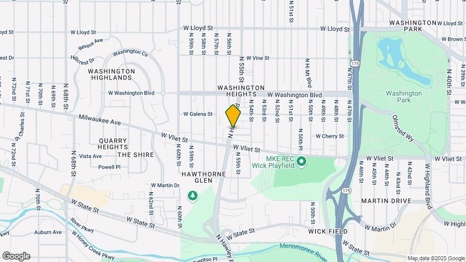 1510 N Hawley Rd Map and Location Details