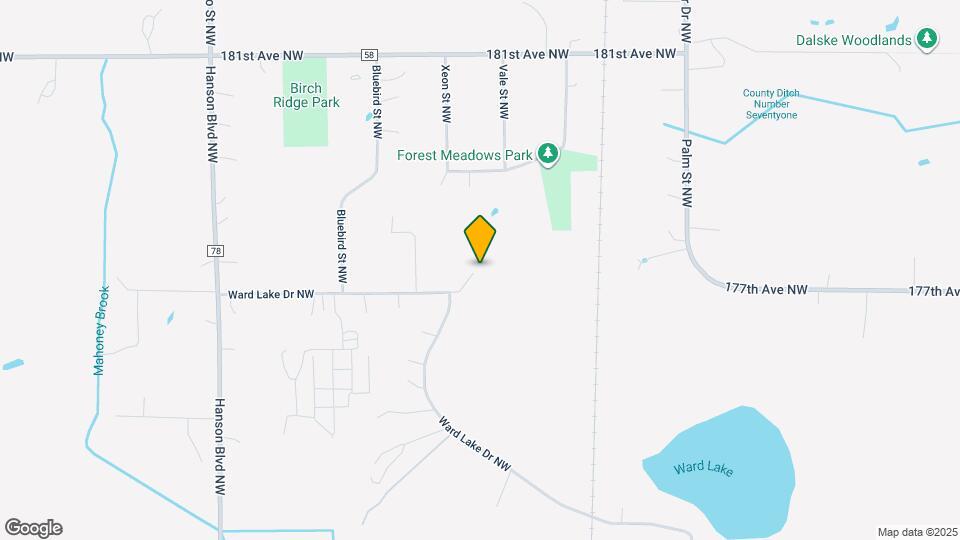 17707 Ward Lake Dr NW Map and Location Details