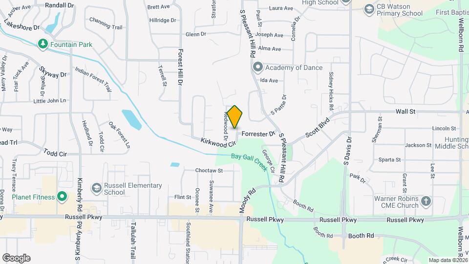 134 Kirkwood Cir Mapa y Detalles de la Ubicación